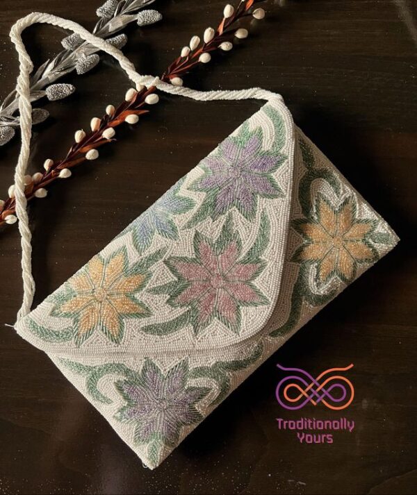 Beaded Handwork clutch purse