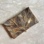 golden clutch bag