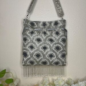 Silver scallops Tassels potli