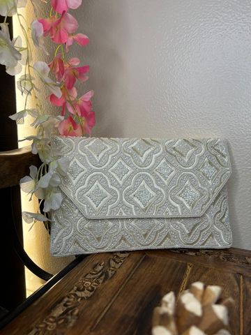 Yucurem Simple Women PU Envelope Bag, Solid Color Zipper Clutch Purse Bag  for Daily Dating Shopping (White) - Walmart.com