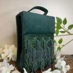 Green clutchbag for women