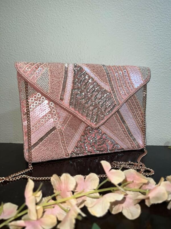 rose gold clutchbag