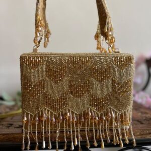 handcrafted beaded clutchbag