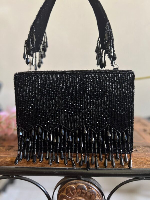 Handcrafted beaded clutchbag