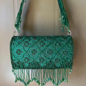 Handcrafted clutchpurse with tassels