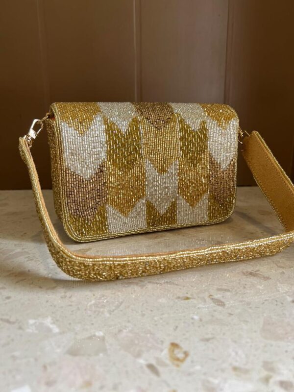 Golden Cutdana Clutchbag