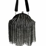 Black tassels clutchbag