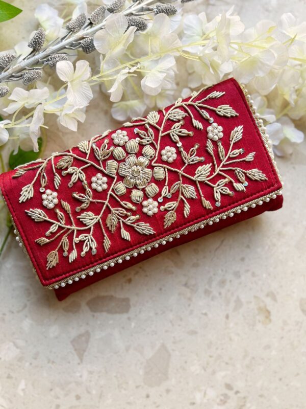 Zardozi wedding clutch bag