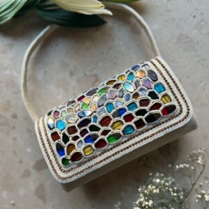 Stone embellished Clutch Purse