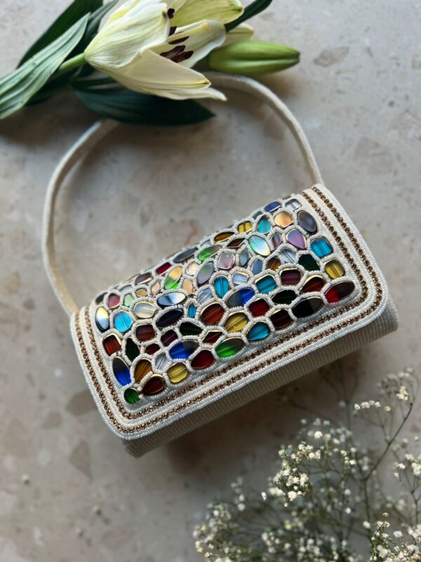 Stone embellished Clutch Purse