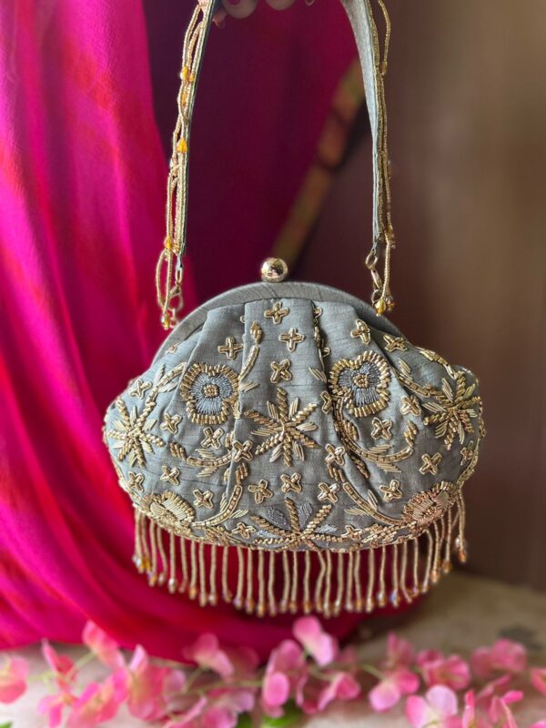 Zardozi wedding clutch bag