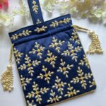 Pearl handwork potli bag