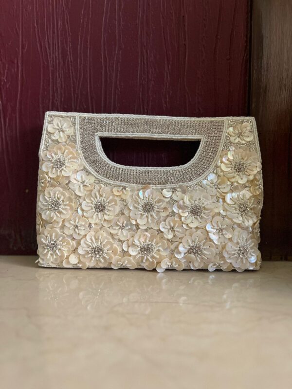 shell clutch bag