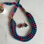 Beaded Fabric Necklace