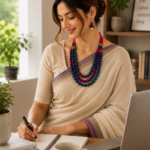 Beaded Fabric Necklace