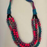 Beaded Fabric Necklace