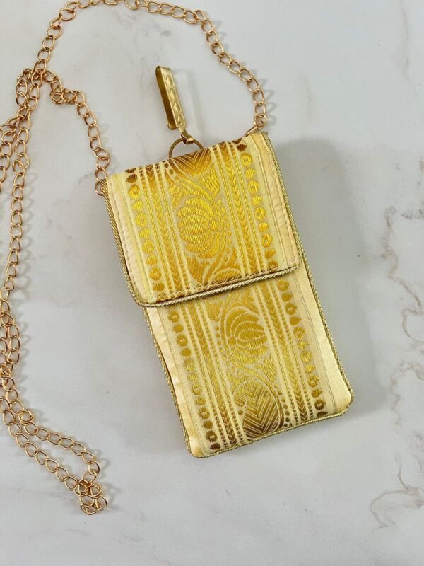 Banarasi Brocade Mobile Sling Bag