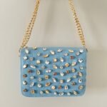 Luxury Denim Clutch Purse