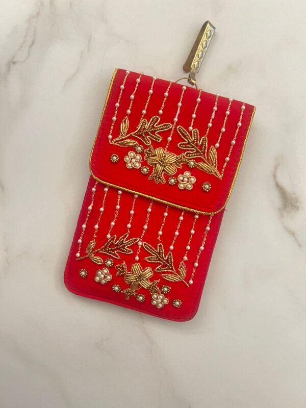 Handcrafted Zardozi Pearl Sling